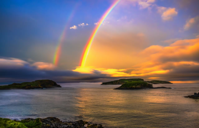 Double rainbow over the ecological reserve